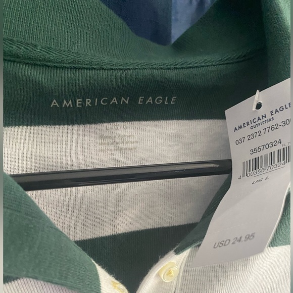 NWT American Eagle Cropped Collar Shirt - Picture 2 of 2